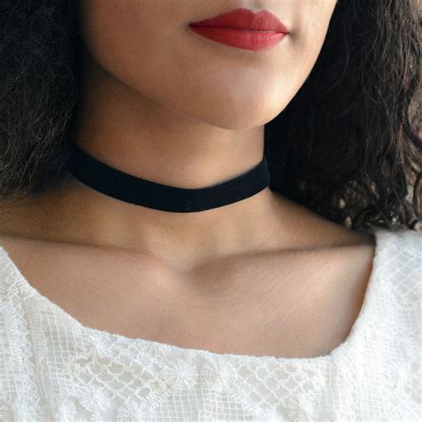 black velvet choker necklace